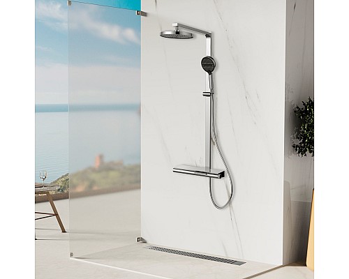 Душевая стойка Vincea Aspire VSFS-4AS1CH с изливом, хром