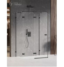 Душевое ограждение NEW TRENDY AVEXA BLACK L 80x120x200 черный