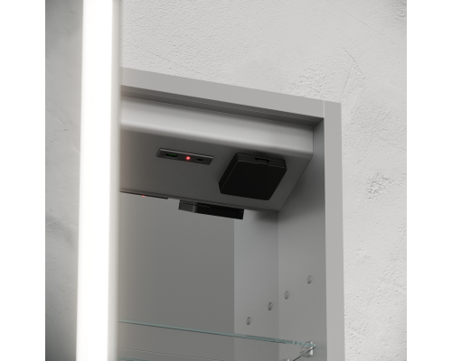 Зеркальный шкаф для ванной Sancos Evoke 600x700х136 мм, с LED подсветкой, SC8060