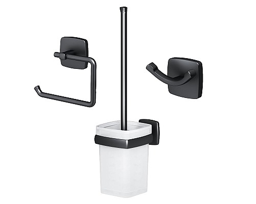 Набор аксессуаров AK90T2003B Gem для зоны туалета черный