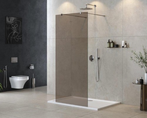 Душевая перегородка Cezares Liberta 100 LIBERTA-L-2-100-BR-Cr Хром