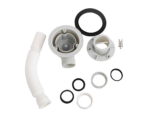 Сифон для душевого поддона BelBagno BB-01-90 Серый