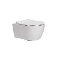 Безободковый подвесной унитаз Арк Лайн (Arc Line) 49 cm с крышкой Рома (Roma)
