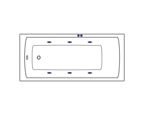Ванна гидромассажная EXCELLENT Aquaria 140x70 SOFT белый