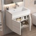 Тумба под раковину подвесная Uperwood Eva 49х34,6х40 см, Дуб Харбор Белый