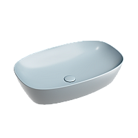 Чаша накладная овальная Ceramica Nova Element 60x38 Серо-Голубой Матовый