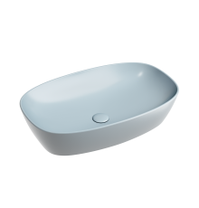 Чаша накладная овальная Ceramica Nova Element 60x38 Серо-Голубой Матовый