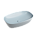 Чаша накладная овальная Ceramica Nova Element 60x38 Серо-Голубой Матовый