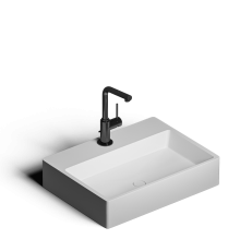 Накладная раковина-чаша из искусственного камня Monblan Romana 595x445x125 цвет белый матовый