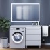 Тумба под стиральную машину напольная Uperwood Tanos 58х47,5х76,5 см, белая, 3 ящика