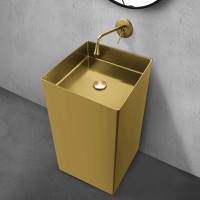 Раковина отдельностоящая ABBER Wasser Kreis золото матовое