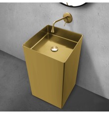 Раковина отдельностоящая ABBER Wasser Kreis золото матовое