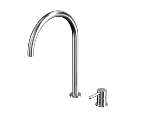 Смеситель для умывальника с выносным управлением Whitecross Y Y1218NIB браш никель