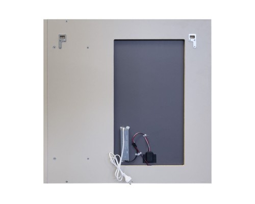 Зеркало-шкаф Comforty Бильбао-80 серый шёлк c LED-подсветкой