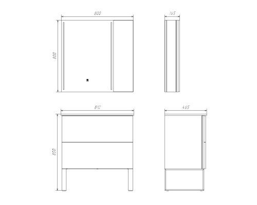 Тумба с раковиной Comforty Бильбао-80Н серый шёлк 80E