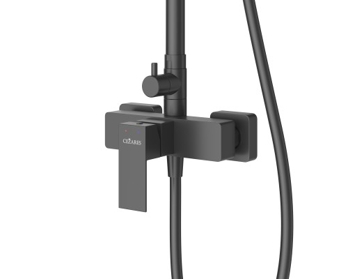 Душевая система Cezares Slider SLIDER-CD-NOP Черная матовая