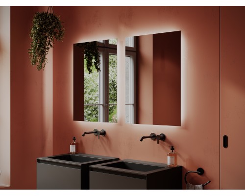 Зеркало SanCos Square 60 SQ600 с LED подсветкой