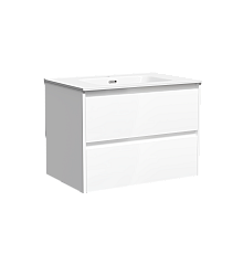 Тумба подвесная SANCOS Libra 690х450х500, c двумя ящиками, белый глянец LB70W