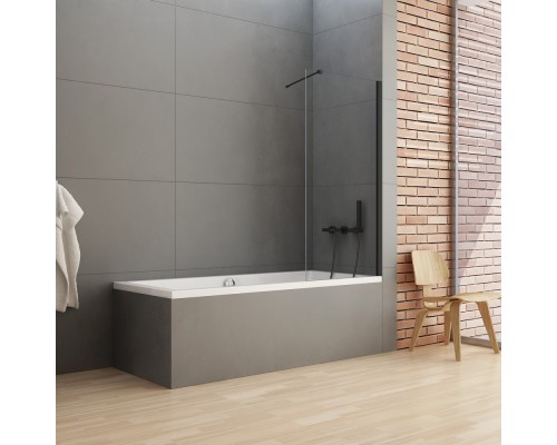 Шторка для ванны NEW TRENDY NEW SOLEO BLACK 100x140 черный