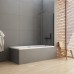 Шторка для ванны NEW TRENDY NEW SOLEO BLACK 100x140 черный