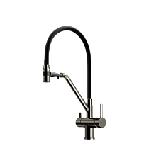 Смеситель для кухни SANCOS Dora SC4003GG с подключением фильтра для воды, вороненая сталь