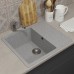 Кухонная мойка из искусственного камня Uperwood ECON UPD-201-003, серая матовая