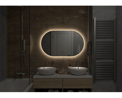 Зеркало Континент Demure 800х700 ЗЛП331 с подсветкой с сенсорным выключателем