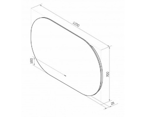 Зеркало Континент Demure 800х700 ЗЛП331 с подсветкой с сенсорным выключателем