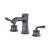 Смеситель для раковины на 3 отверстия Wonzon&Woghand, Темный графит