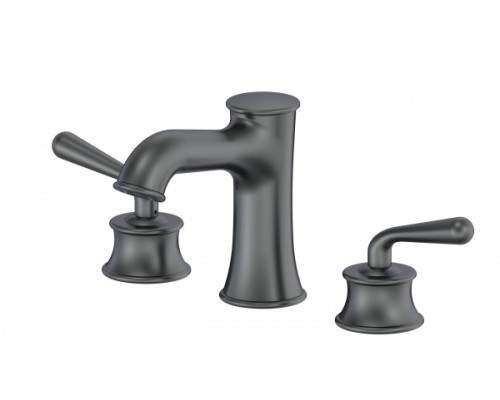 Смеситель для раковины на 3 отверстия Wonzon&Woghand, Темный графит