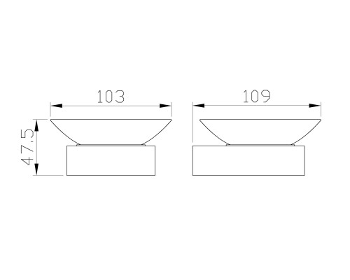 Мыльница с держателем Wonzon&Woghand, Брашированное золото
