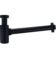 Круглый сифон AQG FOSC 1”1/4, черный матовый