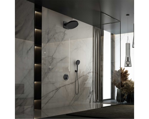 Душевой комплект Vincea Inspire VSFW-3I22MT3MB встраиваемый, термостат, 2 режима, черный