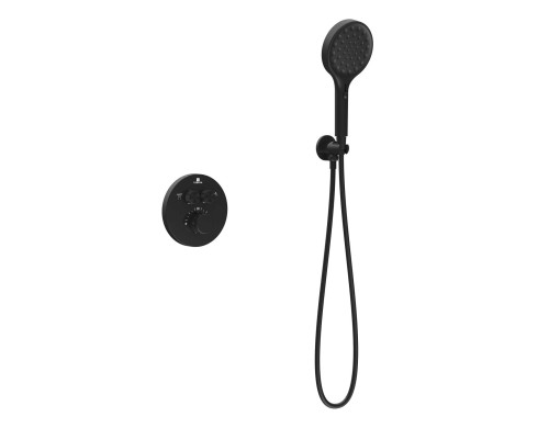 Душевой комплект Vincea Inspire VSFW-3I22MT3MB встраиваемый, термостат, 2 режима, черный