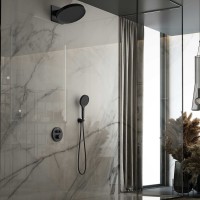Душевой комплект Vincea Inspire VSFW-3I22MT3MB встраиваемый, термостат, 2 режима, черный