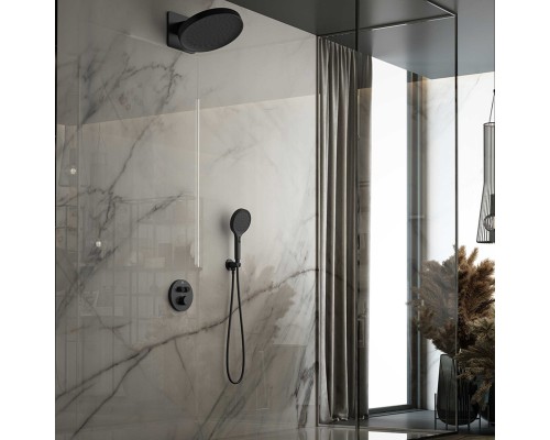 Душевой комплект Vincea Inspire VSFW-3I22MT3MB встраиваемый, термостат, 2 режима, черный