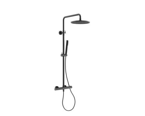 Душевая система с термостатом SANCOS Etna, черный матовый, SC9007MB