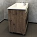 Тумба с раковиной Comforty Марио-75 дуб темный Quadro 75