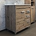 Тумба с раковиной Comforty Марио-75 дуб темный Quadro 75