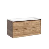 Тумба подвесная SANCOS Marmi 2.0 995х445 c двумя ящиками , дуб чарльстон MR2.0100ECH