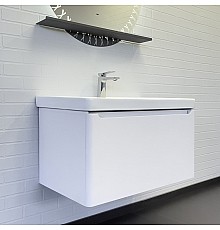 Подвесная Тумба с раковиной Comforty Арзамас-80-1 белая матовая 4480