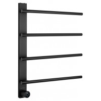 Полотенцесушитель электрический Wonzon&Woghand N?RNBERG, Черный матовый WW-AL344-MB