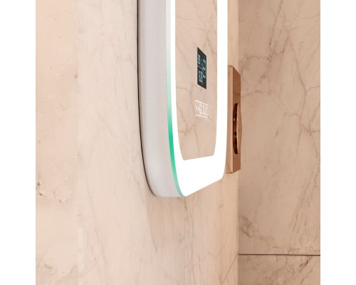 Зеркало Континент Glamour 600х800 ЗЛП130 с подсветкой с многофункциональной панелью