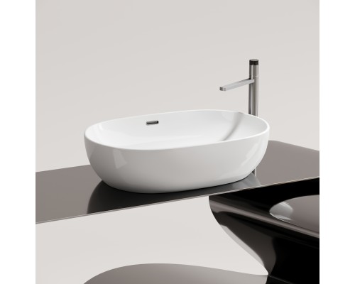 Раковина-чаша накладная Ceramicanova со сливом переливом Element 610x420x155