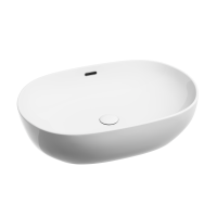 Раковина-чаша накладная Ceramicanova со сливом переливом Element 610x420x155