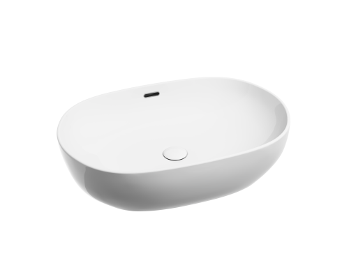 Раковина-чаша накладная Ceramicanova со сливом переливом Element 610x420x155