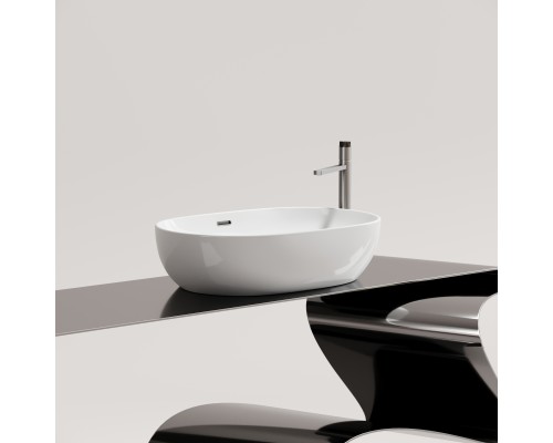 Раковина-чаша накладная Ceramicanova со сливом переливом Element 610x420x155