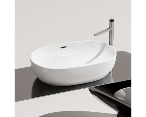 Раковина-чаша накладная Ceramicanova со сливом переливом Element 610x420x155