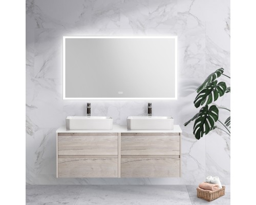 Зеркало BelBagno 140 SPC-GRT-1400-800-LED-TCH-WARM с подсветкой с подогревом с сенсорным выключателем
