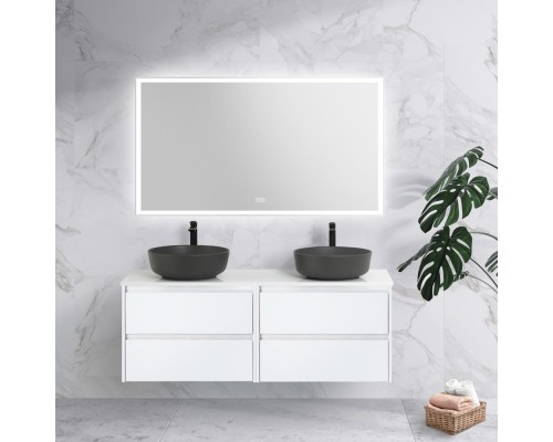 Зеркало BelBagno 140 SPC-GRT-1400-800-LED-TCH-WARM с подсветкой с подогревом с сенсорным выключателем